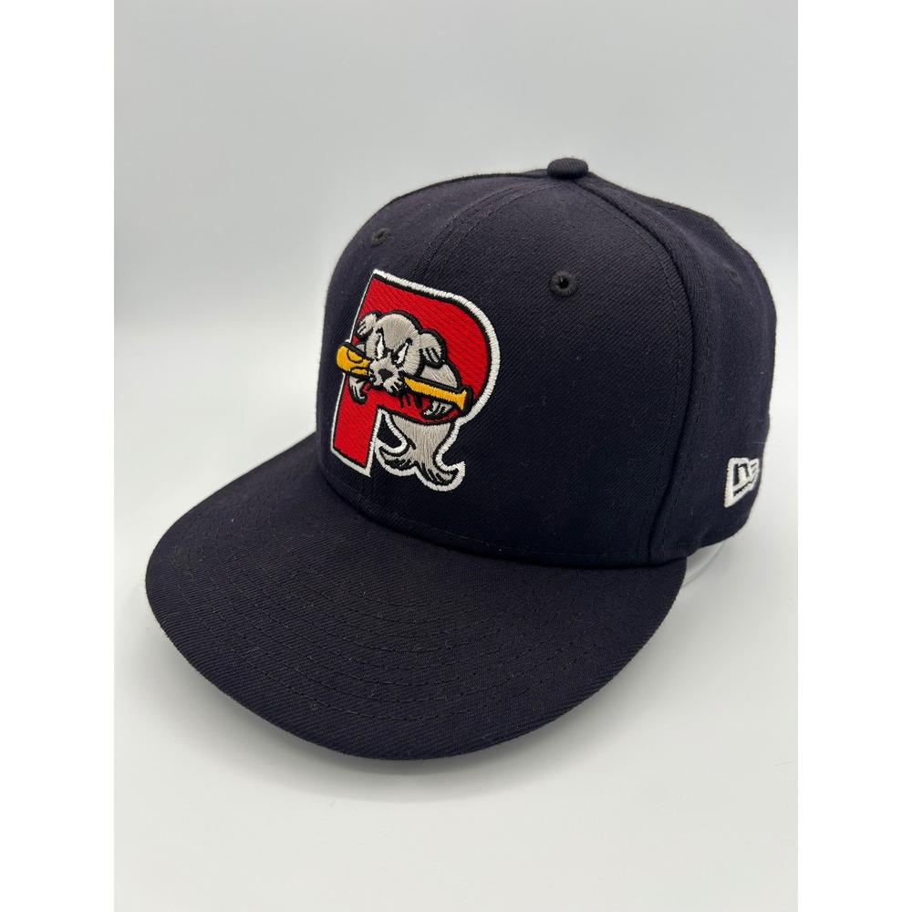 Portland Sea Dogs Hat New Era 59FIFTY Unisex 7 Navy Blue MiLB Streetwear